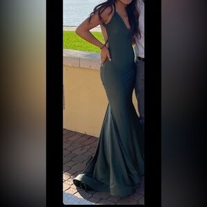 Sophisticated Forest Green Prom Dress